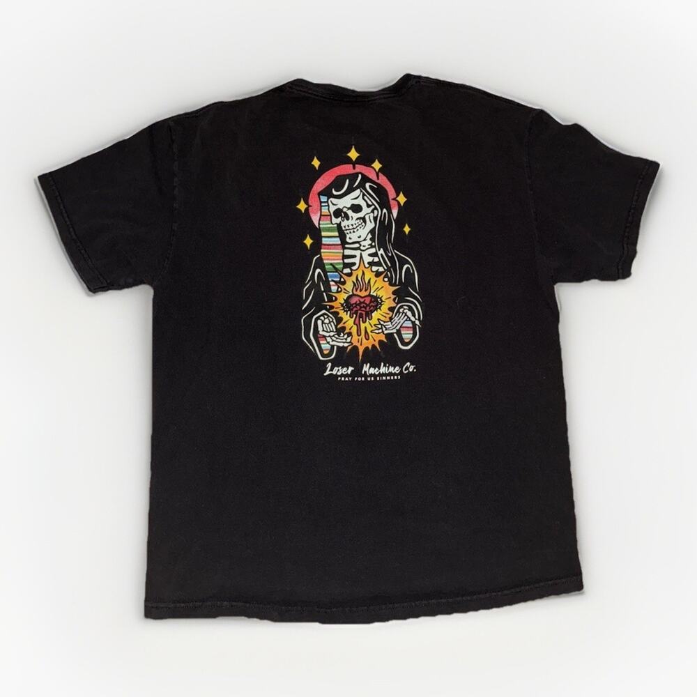 Loser Machine Graphic T-Shirt Black XL 22x28
